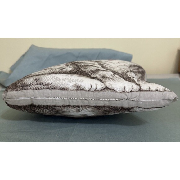 Vtg Handmade Tabby Mom Cat 2 Kittens Pillows Folk Art Pink Bow Set Sitting Up 3D - Picture 10 of 14